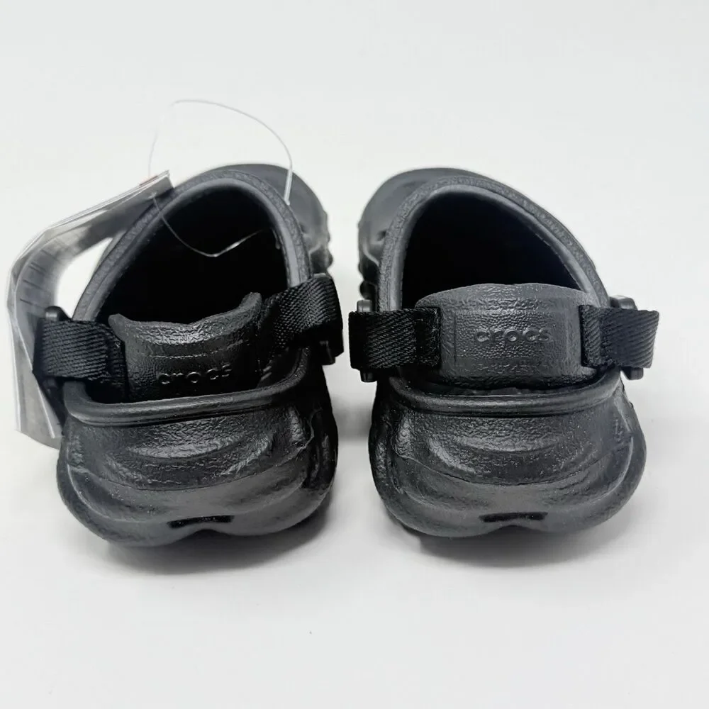 Crocs Echo Clog Shoes Toddler Baby Size 4 Black Comfort Summer Water Beach